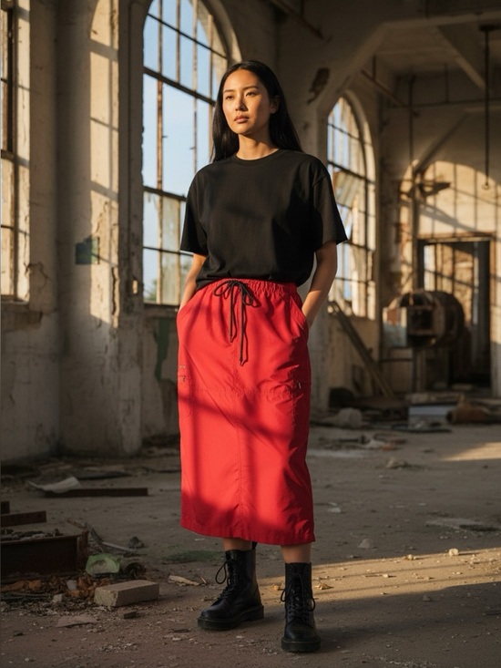 Point Zero Dresses & Skirts - 🌻 Point Zero Red Cargo Skirt #692